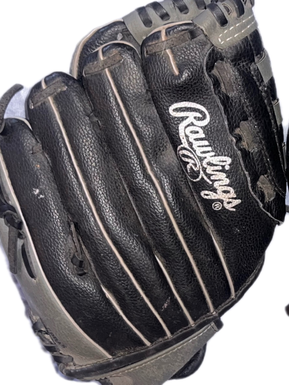 Rawlings Black and White Baseball Glove